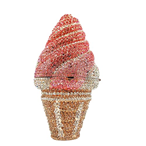 Pink Ice Cream Crystal Clutch